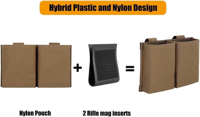 KRYDEX 5.56 Magazine Pouch,MOLLE Mag Holder with Quick Release Magazine Pouch Insert - Image 3